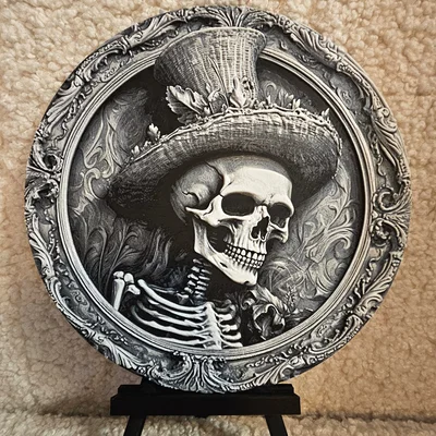 Straw Hat Skeleton - HueForge