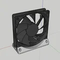Chân đế quạt 120mm (120mm Fan Stand) vững chãi cho máy tính - Thumbnail 1