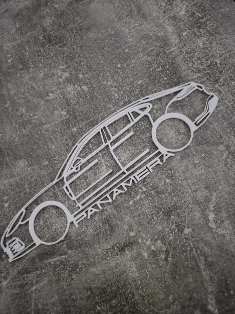 Silhouette Porsche Panamera / Wallart - Image 1