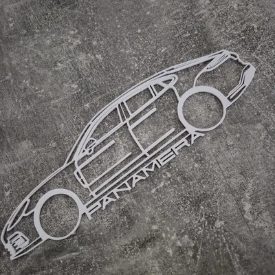 Silhouette Porsche Panamera / Wallart