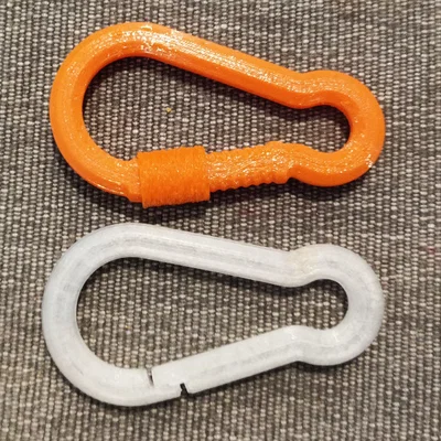 Carabiner 3D: Móc khóa nhựa tiện lợi, dễ in tại nhà