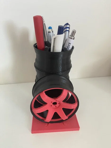 Ống Đựng Bút 3D Hình Mâm Xe Volk TE37 Độc Đáo - Image 1