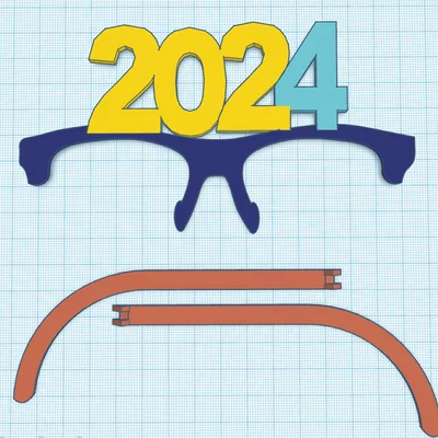 Mẫu mắt kính 2024 vui nhộn in 3D cực dễ