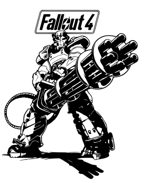 Mô hình 3D Fallout Power Armor - Tượng trang trí cực chất - Image 1