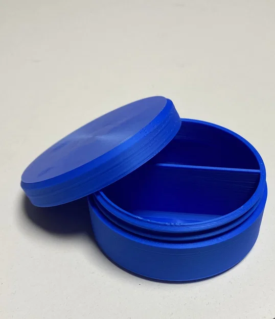 Hộp đựng viên thuốc tròn (Pillbox/Storagebox) 70mm – runde Tablettendose - Image 1