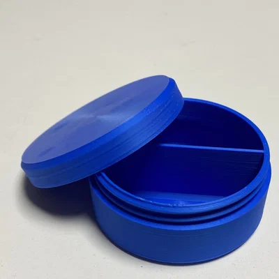 Hộp đựng viên thuốc tròn (Pillbox/Storagebox) 70mm – runde Tablettendose