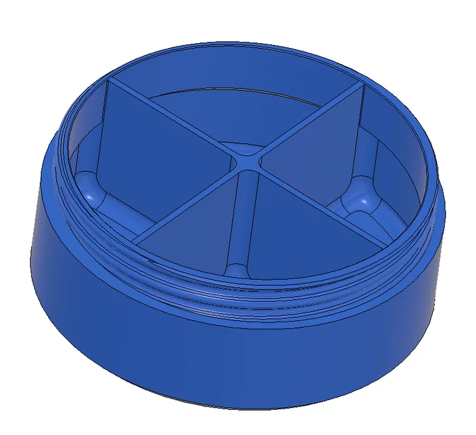 Hộp đựng viên thuốc tròn (Pillbox/Storagebox) 70mm – runde Tablettendose - Image 4