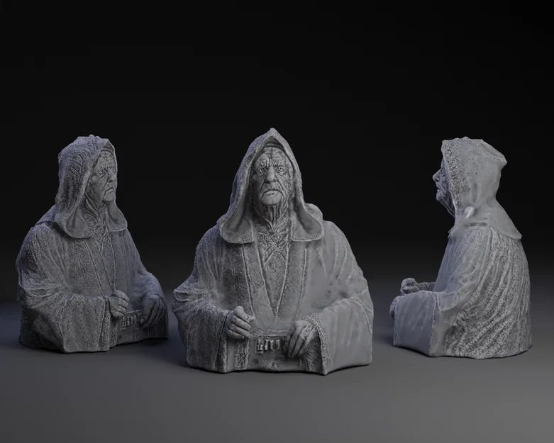 Mô hình 3D Darth Sidious / Sheev Palpatine chi tiết sắc nét - Image 1