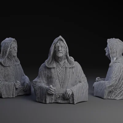 Mô hình 3D Darth Sidious / Sheev Palpatine chi tiết sắc nét