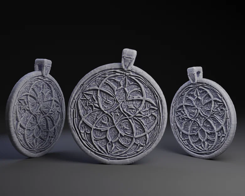 Mặt dây chuyền Gothic Tracery - Image 1