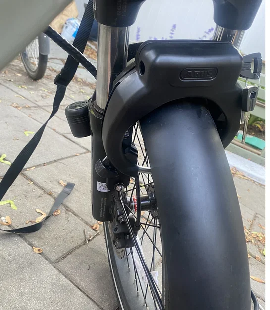 Bracket khóa cafe Abus 4750XL cho xe Aventon Abound - Image 1