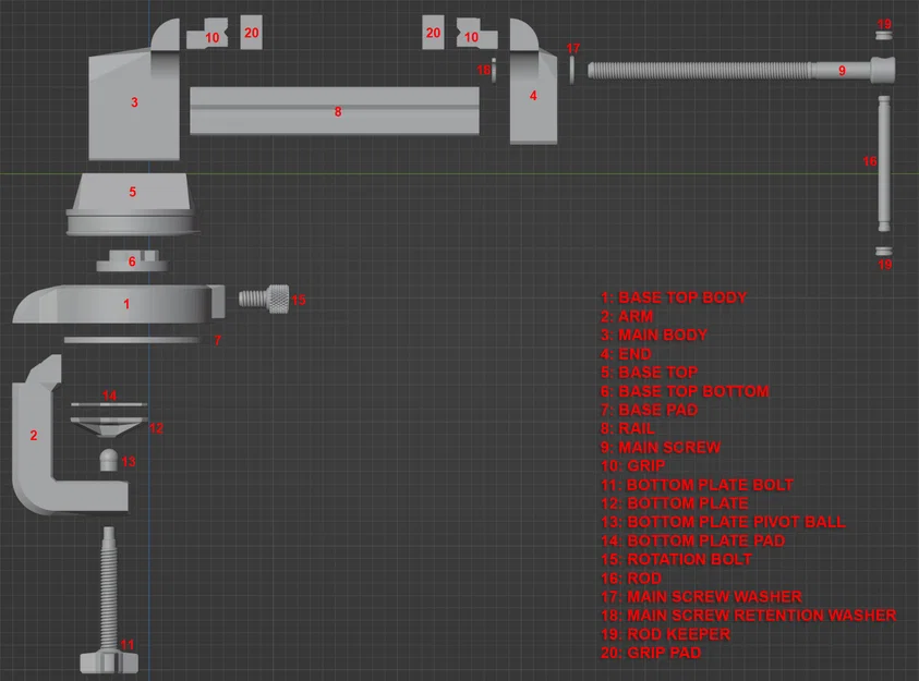 Ê-tô kẹp bàn (Desktop Vise) - Image 3