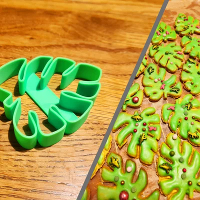 Khuôn cắt bánh quy hình lá mùa xuân