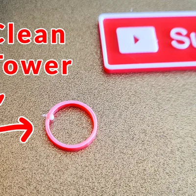 Clean tower cho in multi color với filament change