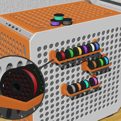 Trang trí Maker Space cuộn filament lục giác cho Qube 500