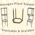 Khung đỡ cây lục giác xếp chồng (Stackable hexagon plant support) - Thumbnail 1