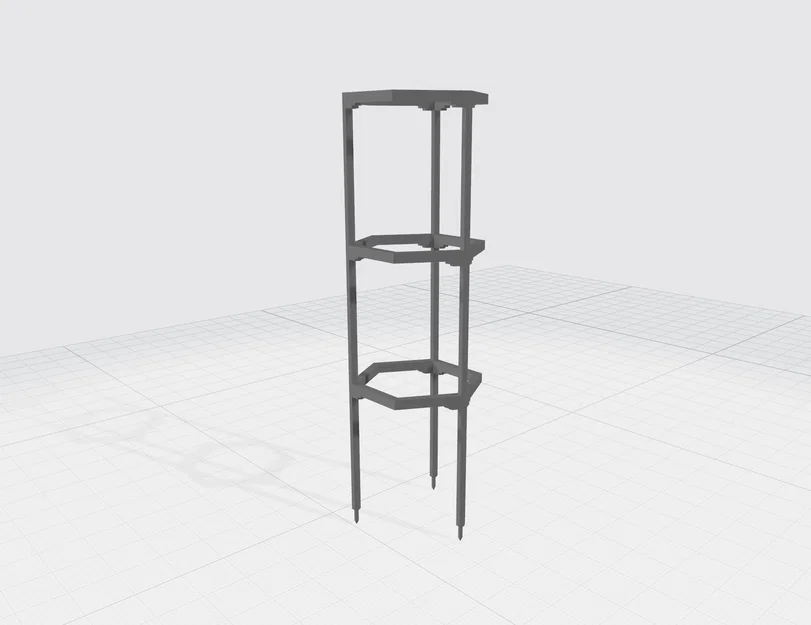 Khung đỡ cây lục giác xếp chồng (Stackable hexagon plant support) - Image 3