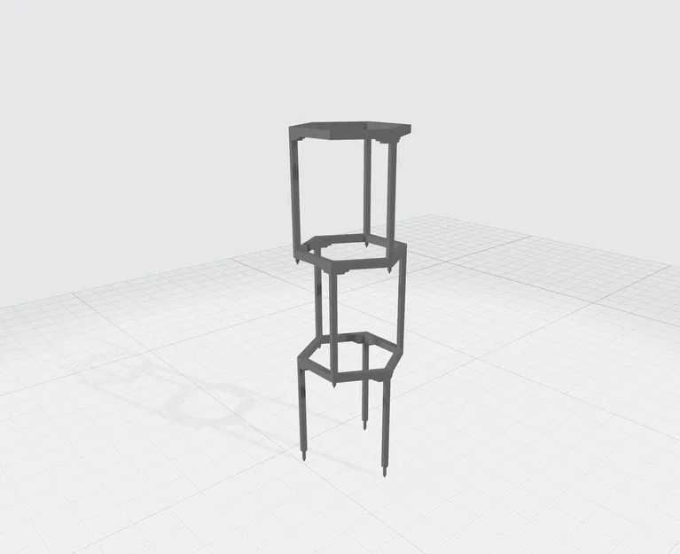 Khung đỡ cây lục giác xếp chồng (Stackable hexagon plant support) - Image 4