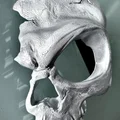 Mặt nạ nửa hộp sọ (Half Skull Mask) in 3D độc đáo cho lễ hội - Thumbnail 1