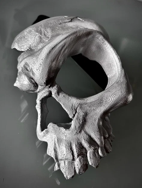 Mặt nạ nửa hộp sọ (Half Skull Mask) in 3D độc đáo cho lễ hội - Image 2