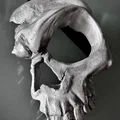 Mặt nạ nửa hộp sọ (Half Skull Mask) in 3D độc đáo cho lễ hội - Thumbnail 2