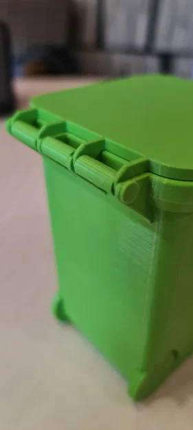 Bản lề cải tiến cho thùng rác mini để bàn 3D (Hinge) - Image 1