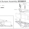 Cản trước (front bumper) MJX Hyper Go 14301 (part number 14101) - Thumbnail 4