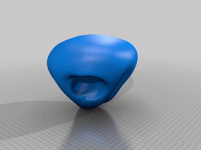 Mô hình mũi thú Fursuit Nose - Thiết kế phẳng dễ in 3D - Image 1