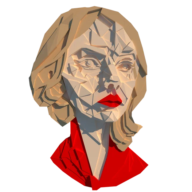 Lady in red - Image 1