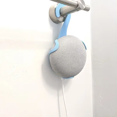 Giá treo Google Home Mini gắn tường/bề mặt kèm móc 20mm