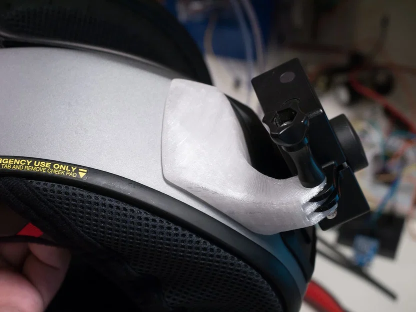 Ngàm gắn GoPro cho nón Shoei RF-SR (Shoei RF-SR Helmet GoPro Bracket) - Image 2