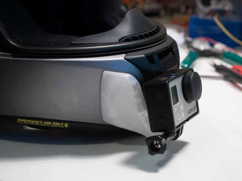 Ngàm gắn GoPro cho nón Shoei RF-SR (Shoei RF-SR Helmet GoPro Bracket) - Image 5