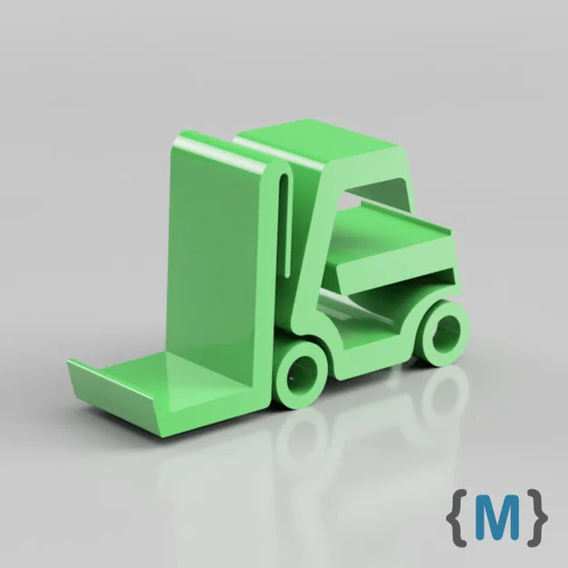 Giá đỡ điện thoại 3D hình xe nâng hàng (Forklift Phone Holder) độc đáo - Image 1