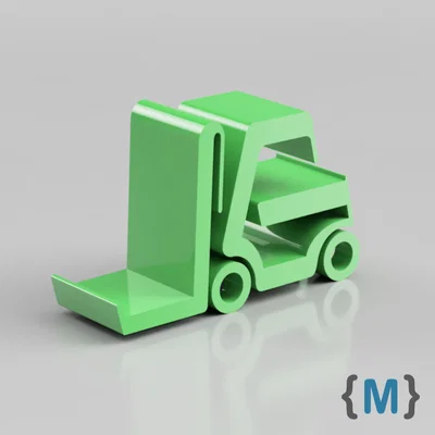 Giá đỡ điện thoại 3D hình xe nâng hàng (Forklift Phone Holder) độc đáo