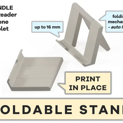Giá đỡ gập Print-in-Place cho điện thoại/Kindle/Tablet (và nhiều thứ khác)