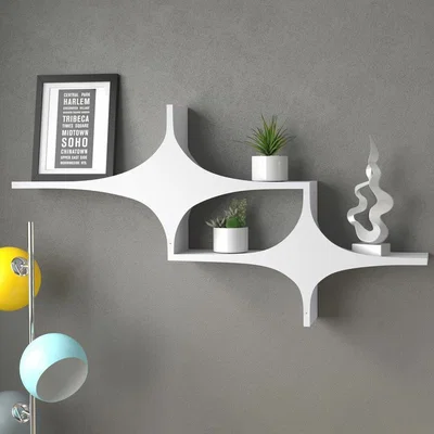 Kệ treo tường hiện đại (Modern Shelf) - Mẫu in 3D trang trí độc đáo