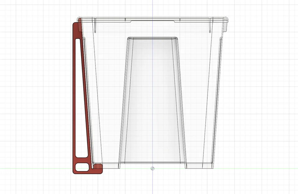 Giá treo tường cho hộp IKEA Samla 22L (IKEA Samla 22L box wall bracket) - Image 1