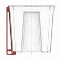 Giá treo tường cho hộp IKEA Samla 22L (IKEA Samla 22L box wall bracket) - Thumbnail 1