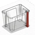 Giá treo tường cho hộp IKEA Samla 22L (IKEA Samla 22L box wall bracket) - Thumbnail 2