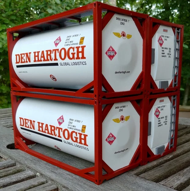 ISO Tank Container 20' cho Garden Railroad – tỉ lệ 1:29 tương thích - Image 1