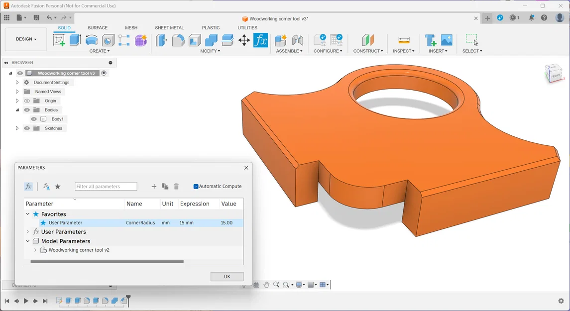 Dụng cụ bo góc mộc (Woodworking Corner fillet tool) - Image 2