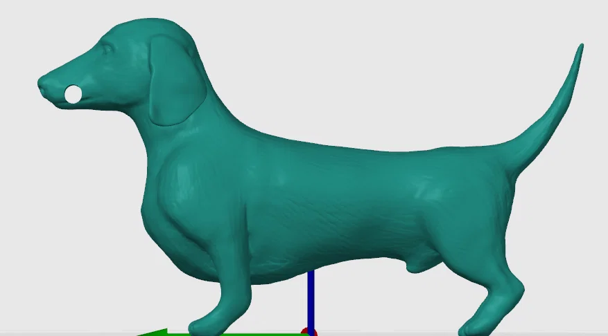 Móc khóa hình chú chó Dachshund xinh xắn dành cho máy in 3D - Image 1