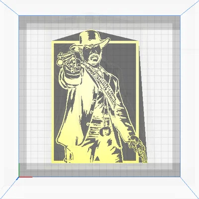 Mô hình tranh treo tường Arthur Morgan (Red Dead Redemption 2) độc đáo