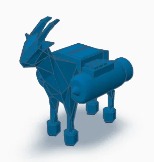 Mô hình chú dê tên lửa Rocket Goat từ Goat Simulator 3 in 3D - Image 1