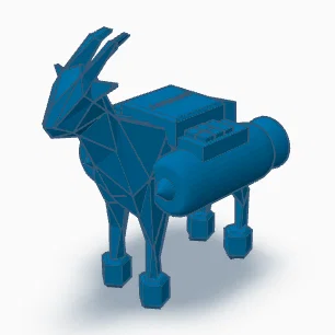 Mô hình chú dê tên lửa Rocket Goat từ Goat Simulator 3 in 3D