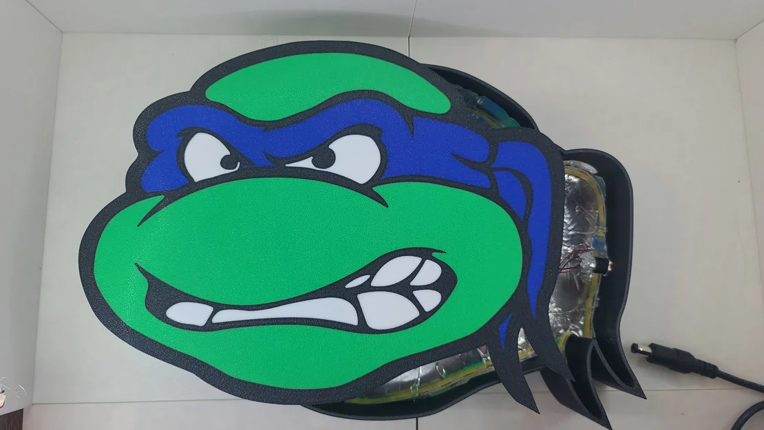 Hộp Đèn Đầu Ninja Turtle (Ninja Turtle Head Lightbox) - Image 2