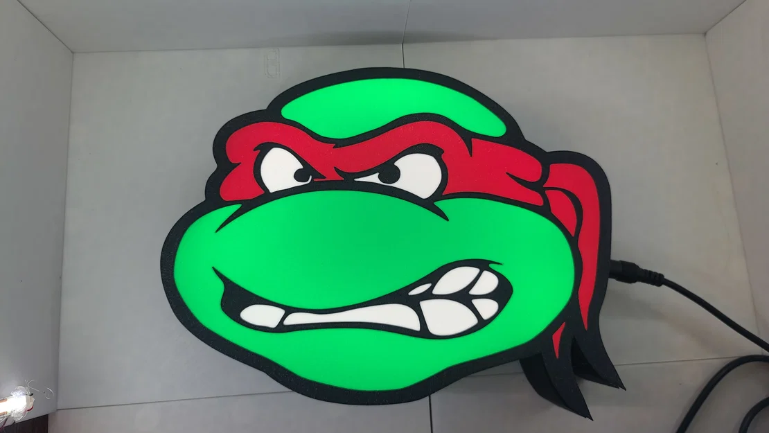 Hộp Đèn Đầu Ninja Turtle (Ninja Turtle Head Lightbox) - Image 3