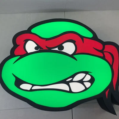 Hộp Đèn Đầu Ninja Turtle (Ninja Turtle Head Lightbox)
