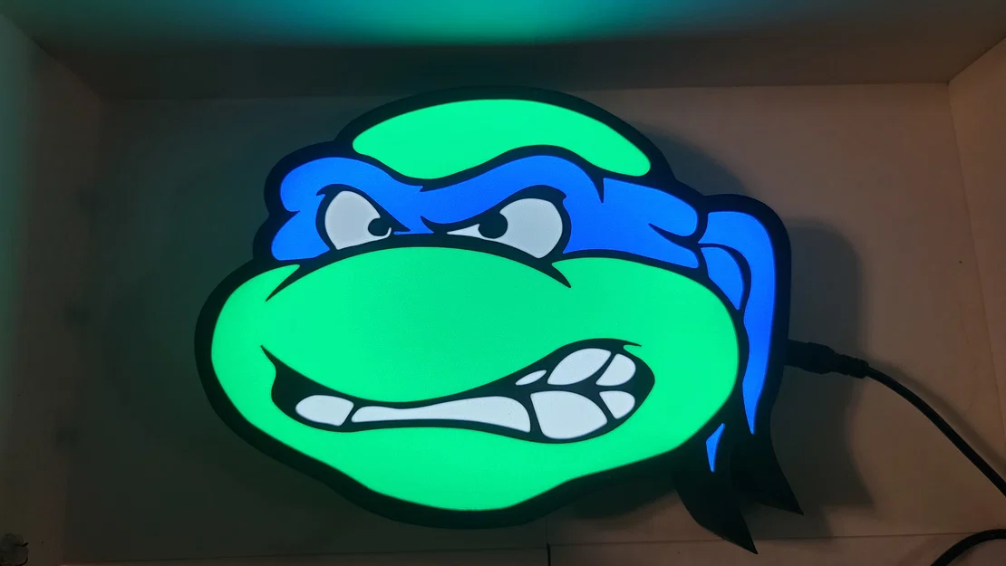 Hộp Đèn Đầu Ninja Turtle (Ninja Turtle Head Lightbox) - Image 5