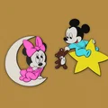 Mô hình 3D Mickey và Minnie trang trí cực dễ thương cho gia đình - Thumbnail 1